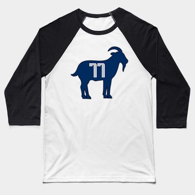 Luka Doncic Goat #77 Baseball T-Shirt by TextTees